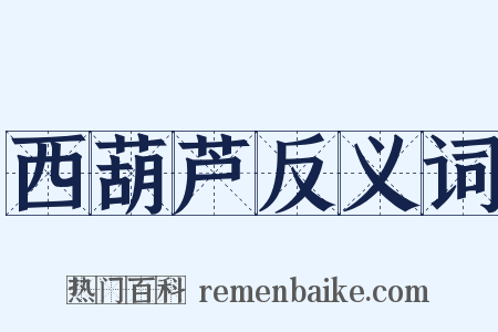 西葫芦反义词是什么意思的图片
